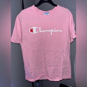 Men’s Pink champion shirt size M